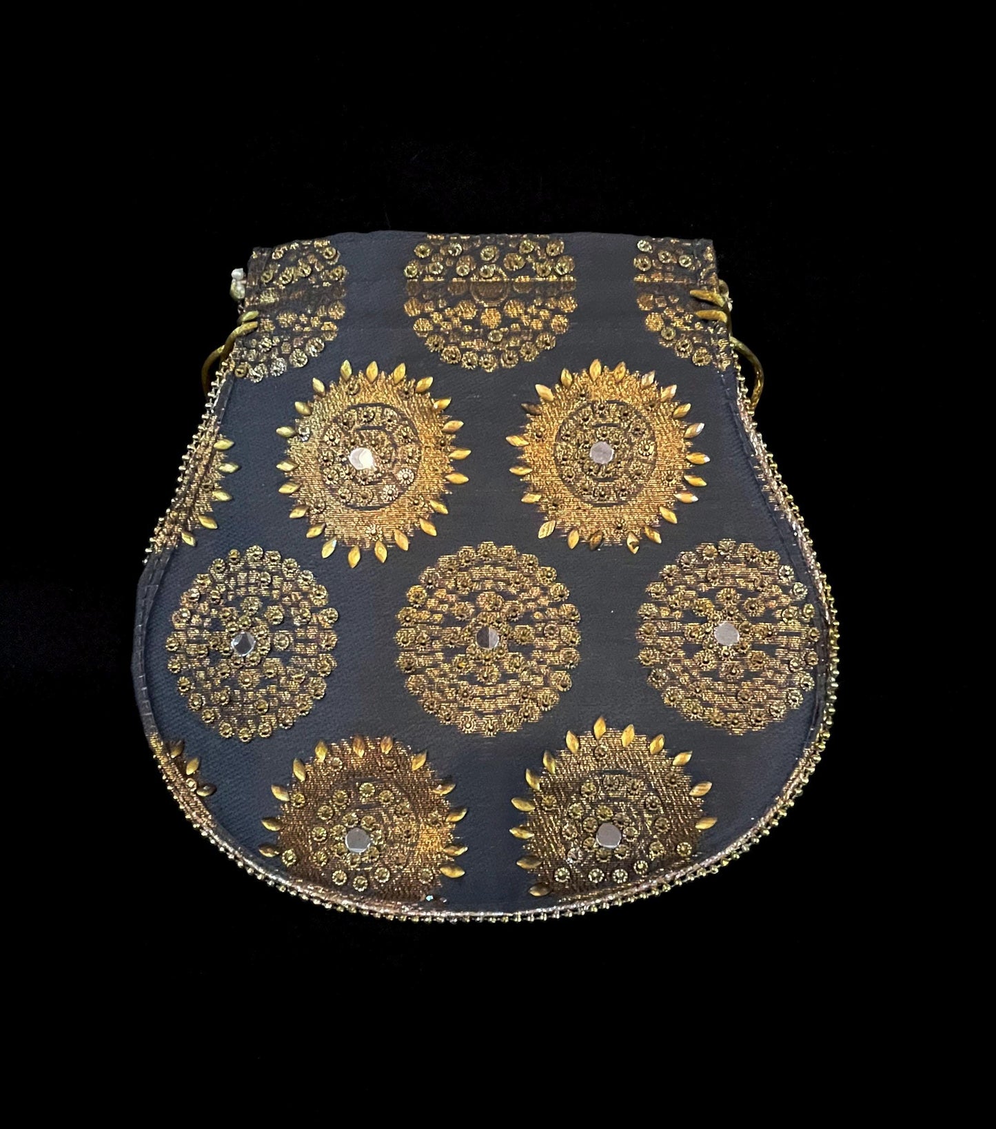 Handmade Indian Grey Color Potli Bag for every Occasion