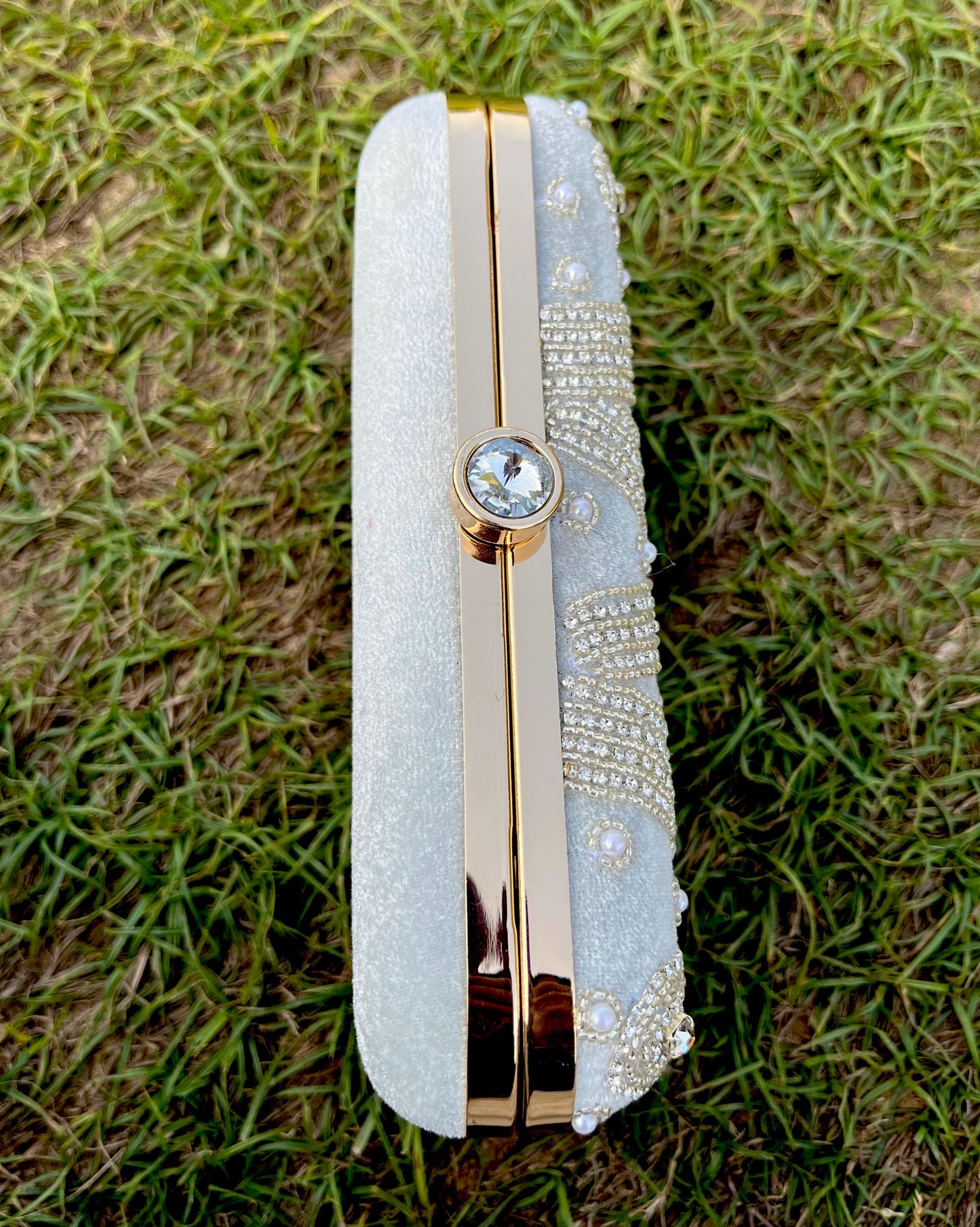 Exclusive Zardosi Work Box Bag/ Clutch for Wedding/ Party/ Bridal Bag