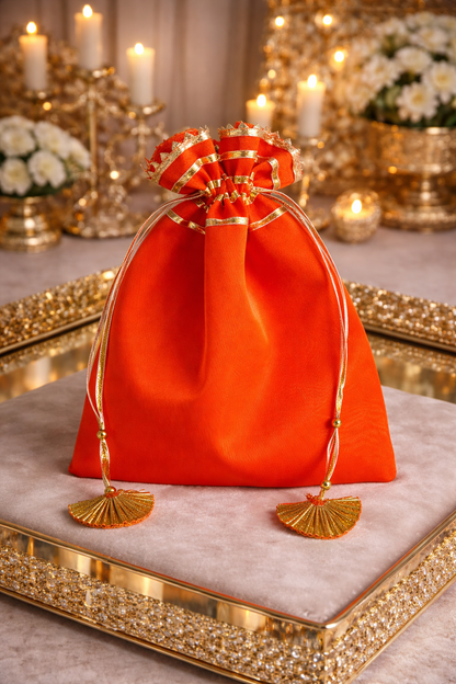 Elegant Luxury Drawstring Wedding Favor Bags with drawstring closure – Elegant Gift Pouches. Perfect reusable gift packaging for weddings, bridal showers, and party favors.