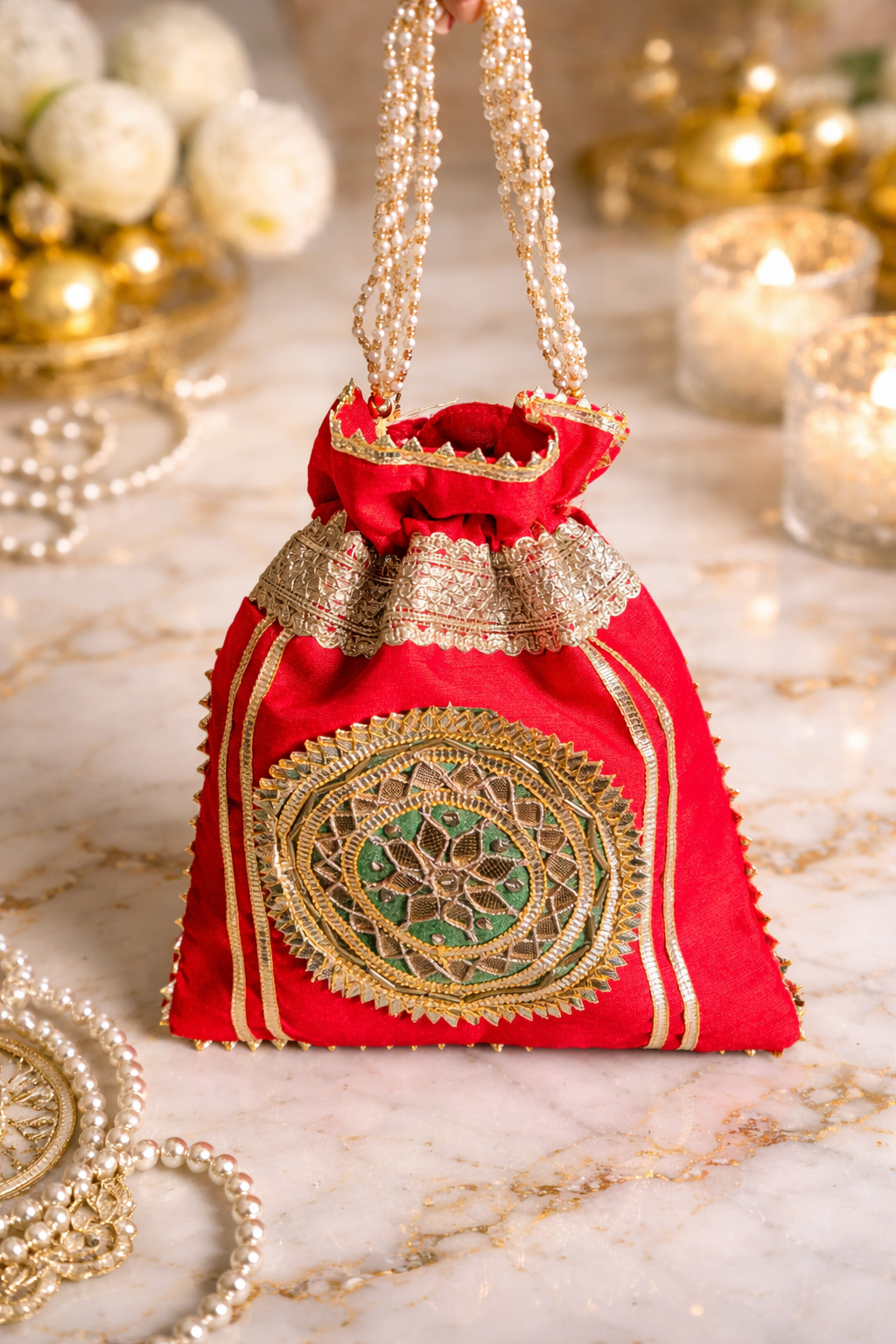 Gota Patti Embroidered Wedding Favor Potli Bags | Wedding | Favors | Festive | Gifting