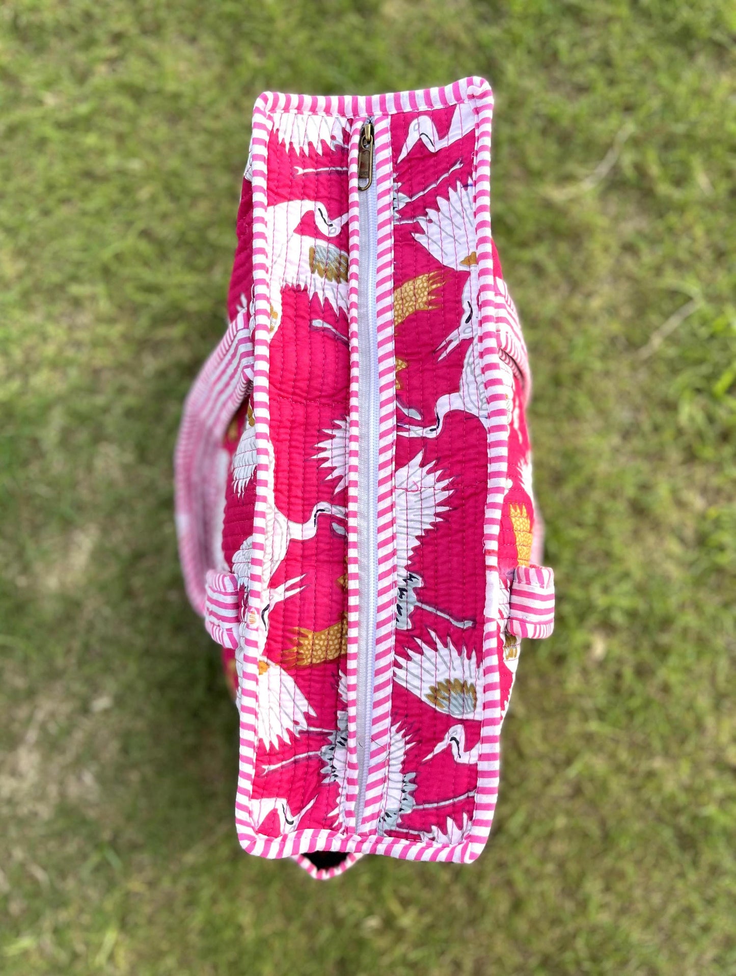 Beautiful Hand-Crafted Hand Block Printed Cotton Quilted Premium Tote Bag | Travel Bags | Premium bags | Grocery Bag | Shopping Bag