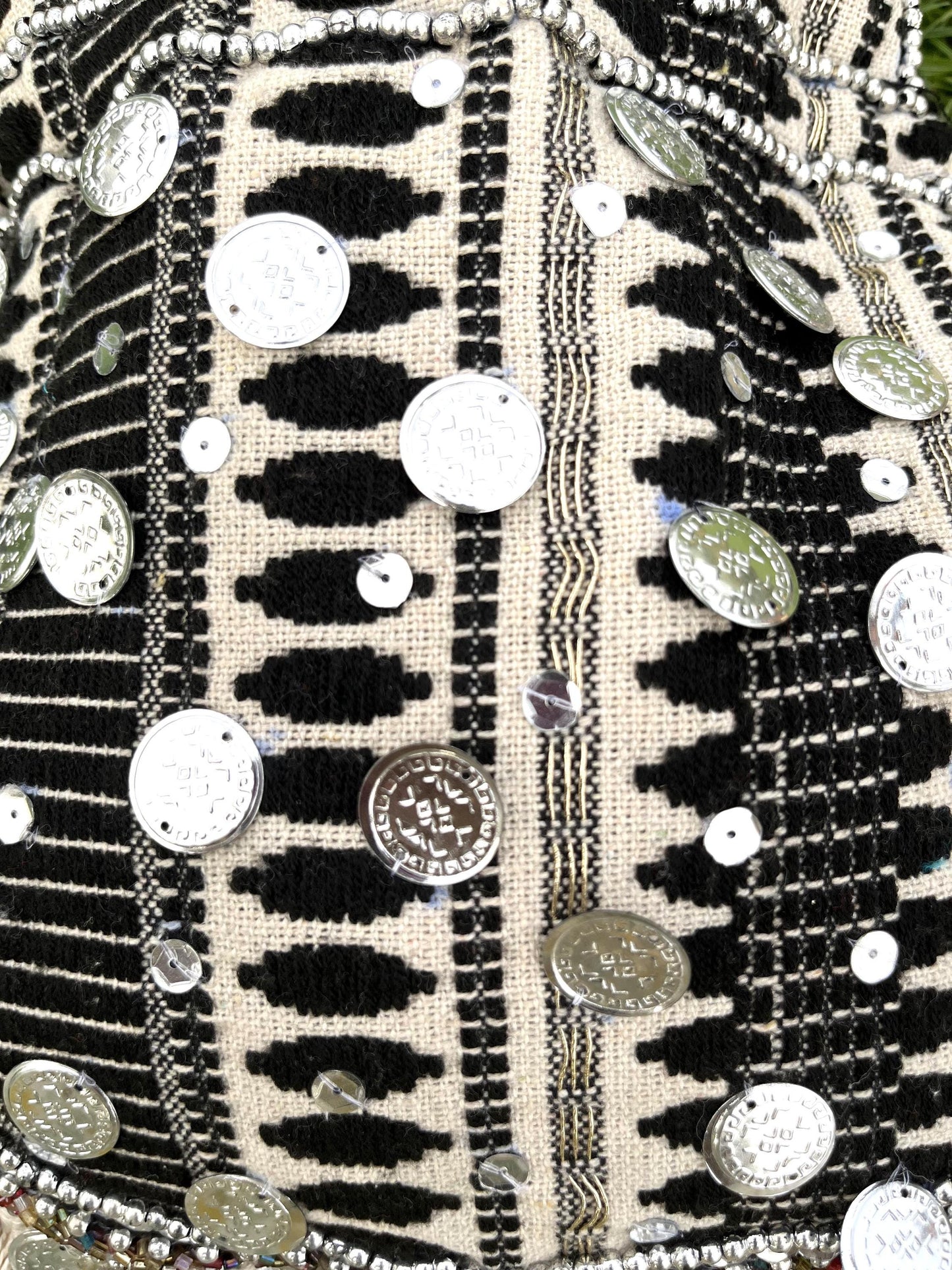 Banjara Potli Bag: Boho Coin Drawstring Bag with Tassels