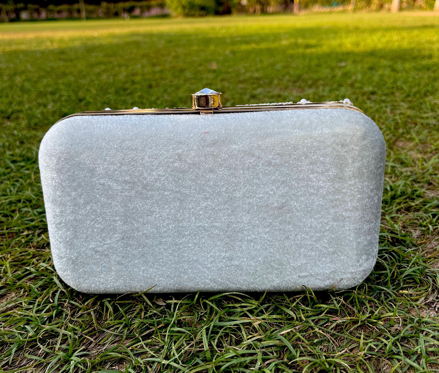 Exclusive Zardosi Work Box Bag/ Clutch for Wedding/ Party/ Bridal Bag