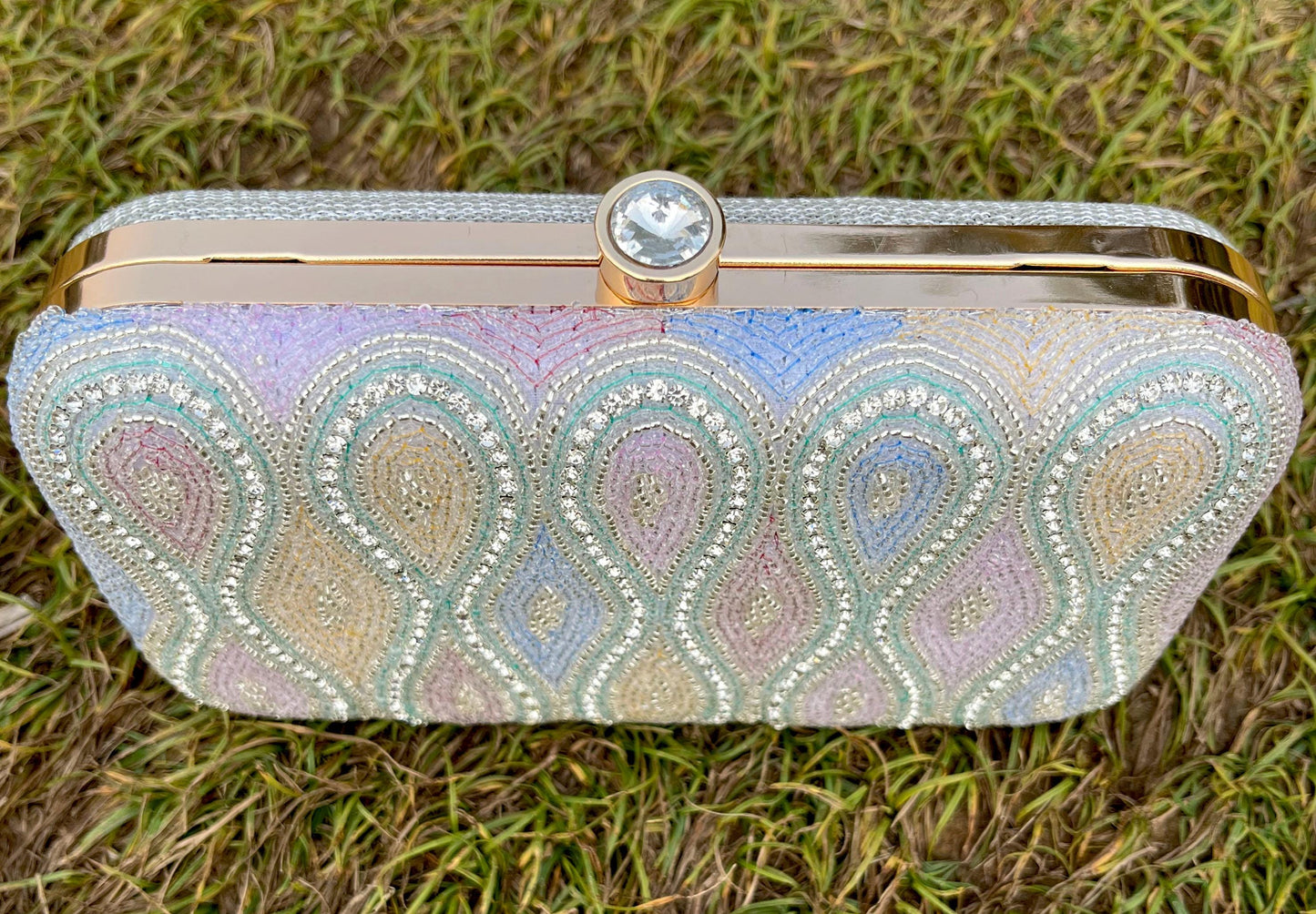 Exclusive Beaded Work Box Bag/ Clutch for Wedding/ Party/ Bridal Bag